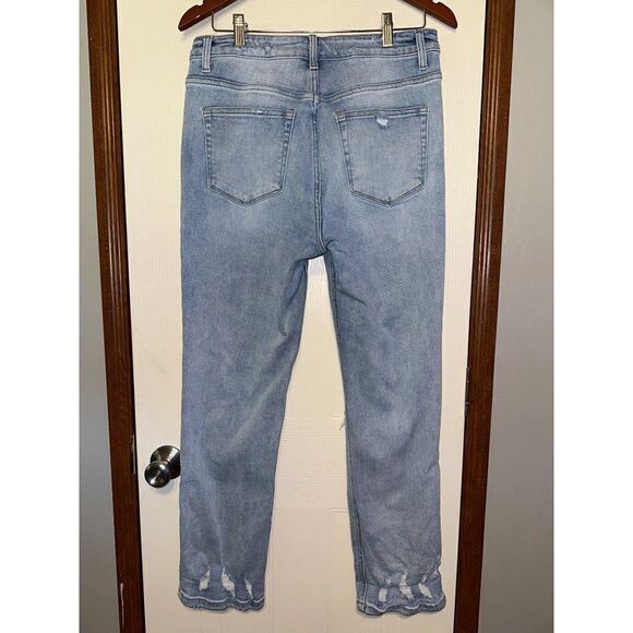 Vervet Straight Leg High Rise Distressed Jeans  Size 30 - Picture 3 of 16